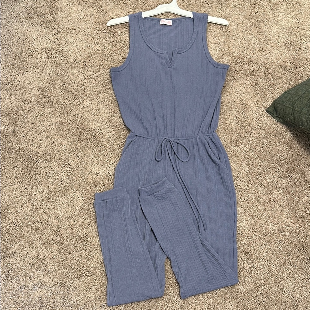 PinkLily Sleeveless Jumpsuit